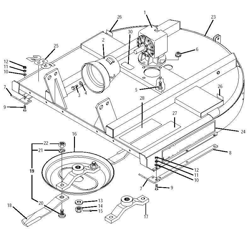 Caja de engranajes para el cortador rotatorio