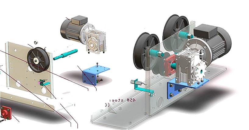 worm gearbox for Automatic Car Wash Machine-1