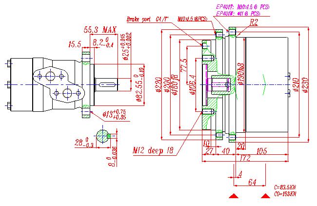 EP401T1 TRACK DRIVES,701C1,EP401W1 WINCH DRIVES